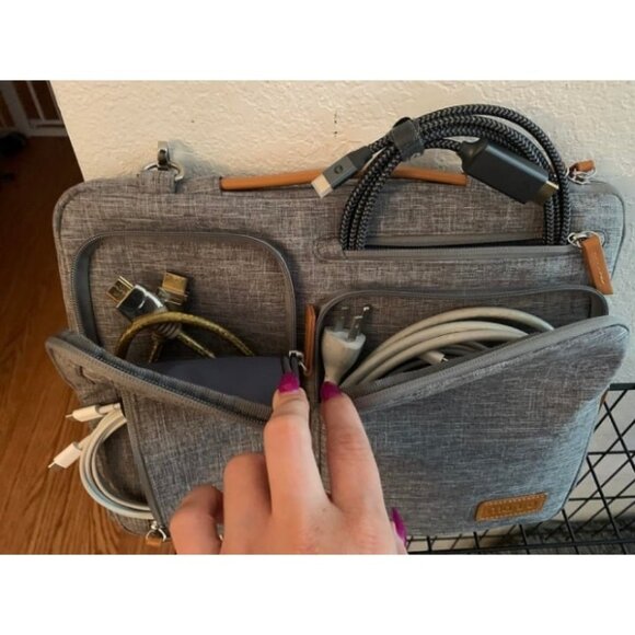 360 Protective Laptop Shoulder Bag,15-15.6 inch Computer Bag - Picture 3 of 3